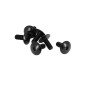 ROUND HEAD SCREW for BODY PARTS - Ø 6 x 15 mm BLACK (sold per 6)