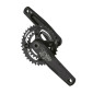 PEDALIER VTT FSA COMET INTEGRE 10V. ALU NOIR 175mm 36x26 (AXE 24mm)