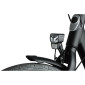 ECLAIRAGE VELO POUR MOYEU DYNAMO AVANT SUR FOURCHE AXA NXT 60 LUX NOIR BOUTON SWITCH ON/OFF - POUR VOIR A 70m ET VISIBLE A 4kms - ECLAIRAGE A L'ARRET 4mn 8713249333052
