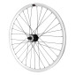 ROUE ROUTE / FIXIE PATIN P2R ARGENT ARRIERE DOUBLE FILETAGE AVEC PIGNON 16DTS AVEC ECROUS JANTE 17C PROFIL 28mm