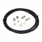 DURITE FREIN DISQUE NEWTON NOIR 2.5m (KIT COMPLETS AVEC FIXATIONS POUR 2 ETRIERS) UNIVERSEL POUR SHIMANO ET AUTRE FREIN - GAINE HYDRAULIQUE - 3700948075241