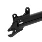 FOURCHE VTT 26 " M-W A SUSPENSION ACIER RESSORT/ELASTOMERE POUR V/BRAKE ET DISQUE NOIR DEB. 50mm PIVOT (230/100mm) FILETE 1"1/8-25,4 INTERIEUR