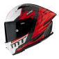 HELMET-FULL FACE MT KRE+ FIM (CARBON FIBER SHELL) BRUSH A5 GLOSS RED L