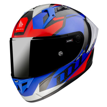 HELMET-FULL FACE MT KRE+ FIM (CARBON FIBER SHELL) PROJECTILE D7 GLOSS BLUE XL