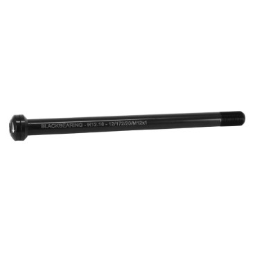 AXE TRAVERSANT / BLOCAGE ROUE ARRIERE BLACKBEARING FILETAGE m12x1.0mm NOIR (172mm HORS BUTEE DONT FILETAGE 20mm) 3760365230418