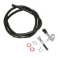 ROBINET ESSENCE CYCLO ADAPTABLE MBK/MOTOBECANE 88 (A TIRETTE) AVEC DURITE NOIR + COLLIERS