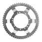 REAR CHAIN SPROCKET FOR MOPED PEUGEOT 103 (Spoked wheels) 56 Teeth (Ø 94 mm) 11 Holes - Silver -SELECTION P2R- 3700948294796