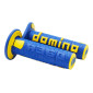 REVETEMENT POIGNEE DOMINO MOTO OFF ROAD A360 BLEU/JAUNE CLOSED END 120-123mm (PAIRE) 8033900035553
