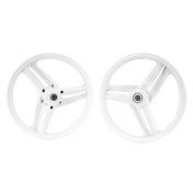JANTE/ROUE CYCLO 17" TYPE GRIMECA POUR PEUGEOT 103 SP, MVL BLANC (VENDU PAR PAIRE) -SELECTION P2R- 3701213436590