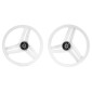 JANTE/ROUE CYCLO 17" TYPE GRIMECA POUR PEUGEOT 103 SP, MVL BLANC (VENDU PAR PAIRE) -SELECTION P2R- 3701213436590