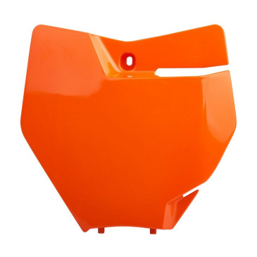 MX FRONT NUMBER PLATE - POLISPORT FOR KTM 125 SX, 250 SX-F, 150 XC, 30 0 XC F 2016>2018 ORANGE KTM 5604415075605