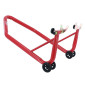 PADDOCK STAND (Bike Lift) REAR - RED - P2R (STEEL TUBE Ø 38 mm) ( MAX LOAD 295 kg)