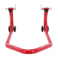 PADDOCK STAND (Bike Lift) REAR - RED - P2R (STEEL TUBE Ø 38 mm) ( MAX LOAD 295 kg)
