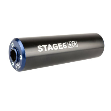 SILENCER - STAGE 6 ALUMINIUM Ø 60mm Black/blue (Right mounting) 4051272002076