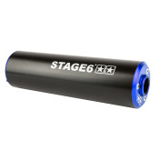 SILENCIEUX STAGE 6 ALU DIAM 60mm NOIR/BLEU (PASSAGE GAUCHE) 4051272002014