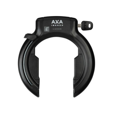 ANTIVOL VELO FER A CHEVAL AXA IMENSO GRANDE OUVERTURE 75mm NOIR (SANS FIXATION) - COMPATIBLE PLUG ULC- SECURITE NIVEAU 12/15 (CLE PRISONNIERE) 8713249305486