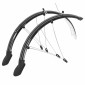 GARDE BOUE VTT TRINGLES 26" P2R TREKKING PLASTIC NOIR INCASSABLE largeur 45mm (PAIRE) - REPRENDS SA FORME INITIALE APRES DEFORMATION 3700948257500