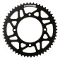 REAR CHAIN SPROCKET FOR BETA 50 RR ENDURO 2006>2018, 50 RR MOTARD 2005>2018, 50 RR STANDARD 2005>2008 420 53 Teeth BLACK - ALU CNC (Ø 108/123/6.5) -STAGE 6-