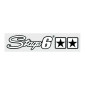 AUTOCOLLANT/STICKER STAGE 6 BLANC (150 x 30 mm) 4051272241444