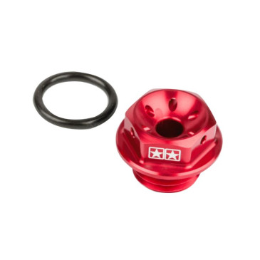 OIL CAP FOR 50cc MOTORBIKE STAGE 6 FOR MINARELLI 50 AM6/MBK 50 X-POWER, X-LIMIT/YAMAHA 50 TZR, DTR/PEUGEOT 50 XPS, XR6/RIEJU 50 RS1, SMX/BETA 50 RR/APRILIA 50 RS -Red ;