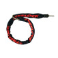 ANTIVOL VELO CHAINE A BOUCLE POUR FER A CHEVAL PLUG TRELOCK ZR455 NOIR CABLE 1.40M DIAM 8mm (PROFONDEUR PLUG FIXATION 50mm ET DIAM 9.6mm) 4016167039988