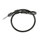 ANTIVOL VELO CABLE A BOUCLE POUR FER A CHEVAL TRELOCK ZR310 PLUG CABLE NOIR 1.50M DIAM 10mm (PROFONDEUR PLUG FIXATION 50mm ET DIAM 9.6mm) 4016167040014
