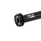 AXE TRAVERSANT / BLOCAGE ROUE AVANT SWITCH FILETAGE m12x1.0mm 12X100 SYNTACE NOIR (119mm HORS BUTEE DONT FILETAGE 13mm) 8013271327440
