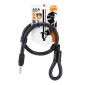 ANTIVOL VELO CABLE A BOUCLE AXA RL POUR FER A CHEVAL PLUG DIAM 15mm L0.80M (PROFONDEUR 35mm DIAM 10mm)