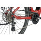 VELO ELECTRIQUE/VAE CITY 28 LEADER FOX SAGA MIXTE ROUGE TIGRE 8V MOTEUR CENTRAL BAFANG M300 36V 80Nm BATTERIE 15Ah (20'' - H52cm - TAILLE L - POUR ADULTE DE 178cm à 185cm) 8592826036155