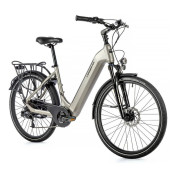 EBIKE LEADER FOX "URBAN" 26" LOTUS 2023 -UNISEX- Silver - 7 Speed - BAFANG ENGINE ON REAR WHEEL-36V 45Nm BATTERY 16Ah (18'' - H46cm - Size M - RIDER'S HEIGHT 168cm > 178cm)