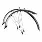 GARDE BOUE CITY/VTC TRINGLES 28"/700x35 P2R TREKKING PLASTIC NOIR INCASSABLE largeur 45mm (PAIRE) - REPRENDS SA FORME INITIALE APRES DEFORMATION 3700948257487