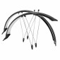 GARDE BOUE CITY/VTC TRINGLES 28"/700x35 P2R TREKKING PLASTIC NOIR INCASSABLE largeur 60mm (PAIRE) - REPRENDS SA FORME INITIALE APRES DEFORMATION 3700948257494