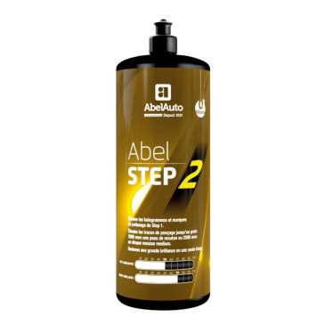 ABEL AUTO POLISH - STEP 2 1L ABRASIVITY 50, SHINE 70 (Professionnal french brand) 3170650171201