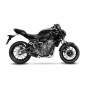POT MOTO LEOVINCE LV ONE EVO BLACK EDITION ACIER INOX POUR YAMAHA 700 MT-07 2021>2023 (COUPELLE CARBONE) (AVEC CATALYSEUR) (HOMOLOGUE CE) -REF 14360EBK- 8057168862270