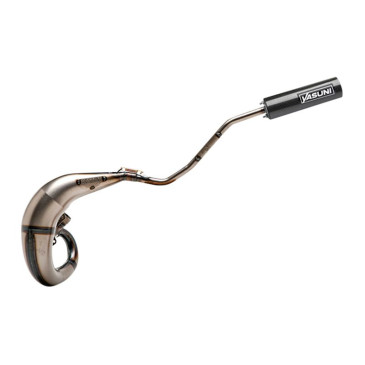 EXHAUST FOR 50cc MOTORBIKE- YASUNI CROSS ML FOR RIEJU 50 RR/YAMAHA 50 DT-R/MBK 50 X-LIMIT/PEUGEOT 50 XPS, XP6 (TOP MOUNTING/ LEFT) (CARBON SILENCER) -TUB807TC-25- 8404008063678