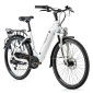 EBIKE LEADER FOX "URBAN" 26" LOTUS 2023 -UNISEX- White - 7 Speed - BAFANG ENGINE ON REAR WHEEL-36V 45Nm BATTERY 16Ah (18'' - H46cm - Size M - RIDER'S HEIGHT 168cm > 178cm)