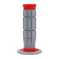 GRIP- DOMINO ORIGINAL- OFF ROAD 791 DUAL DENSITY - Red/Grey CLOSED END 115mm (CROSS/MX) (PAIR) 0801766028433