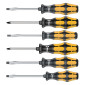 TOURNEVIS BURIN WERA 932 S6 KRAFTFORM CRUCIFORME (PHILLIP) ET PLAT AVEC RACK DE RANGEMENT NOIR/JAUNE (SET 6 PIECES) -MARQUE ALLEMANDE POUR LES ATELIERS- 4013288134479