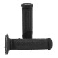 GRIP - DOMINO ORIGINAL- ON ROAD 732 CARBON GEL - Black/Carbon CLOSED END 125mm (PAIR) 0801766028914