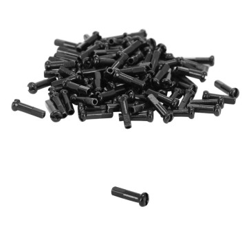ECROU DE RAYON DT SWISS PRO LOCK 16mm METAL LEGER NOIR 2mm (BOITE DE 100) 7613052171999
