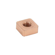 ECROU CARRE FIXATION POT CYCLO POUR PEUGEOT 103 CUIVRE M6 x 100 mm (VENDU A L'UNITE) -SELECTION P2R-