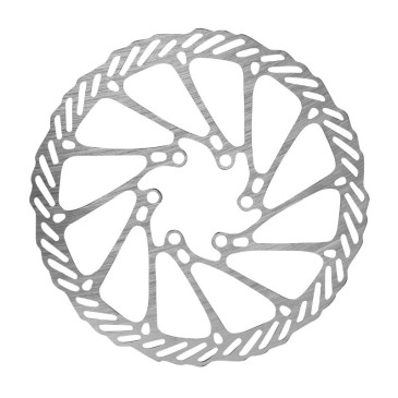 DISQUE DE FREIN TROTTINETTE 6 TROUS DIAM 160mm ARGENT (WAVES) (DUALTRON SPEEDWAY 5 DUAL MOTOR, SEGWAY NINEBOT F25E II, SEGWAY NINEBOT F30E, SEGWAY NINEBOT F40E, SMARTGYRO CROSSOVER DUAL) -SELECTION P2R- 7427251493765