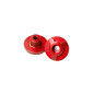 BAR ENDS - YASUNI PRO RACE ALUMINIUM CNC Red Ø 14mm - for bar Ø 28,6mm (PAIR) 8401001018377