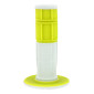GRIP- PROGRIP OFF ROAD 801 DUAL DENSITY - FLUO DESIGN WHITE/YELLOW 115mm (PAIR) (CROSS/MX) 0801766067968