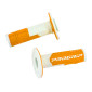 GRIP- PROGRIP OFF ROAD 801 DUAL DENSITY - FLUO DESIGN WHITE/ORANGE 115mm (PAIR) (CROSS/MX) 0801766067937