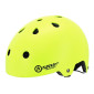 CASQUE VELO ADULTE AUVRAY URBAN JAUNE FLUO AVEC ECLAIRAGE INTEGRE SUR MOLETTE REGLABLE TAILLE 54-58 