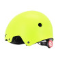 CASQUE VELO ADULTE AUVRAY URBAN JAUNE FLUO AVEC ECLAIRAGE INTEGRE SUR MOLETTE REGLABLE TAILLE 54-58 