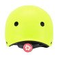 CASQUE VELO ADULTE AUVRAY URBAN JAUNE FLUO AVEC ECLAIRAGE INTEGRE SUR MOLETTE REGLABLE TAILLE 58-61 