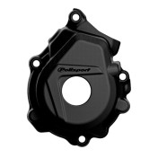 IGNITION COVER FOR KTM 250, 350 SX F, XC F 2016>2022 / HUSQVARNA 250, 350 FC 2016>2022 BLACK -POLISPORT- 5604415081897