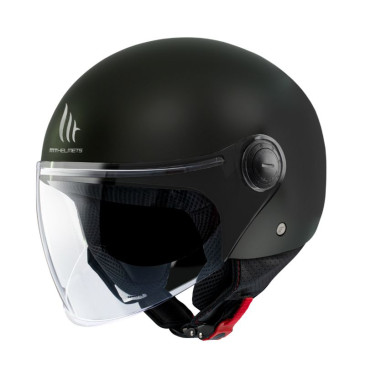 HELMET-OPEN FACE MT STREET SOLID-MATT BLACK M (ECE 22.06) 8434639178533